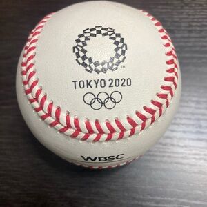 Game used Tokyo 2020 Olympic Baseball with grass stain